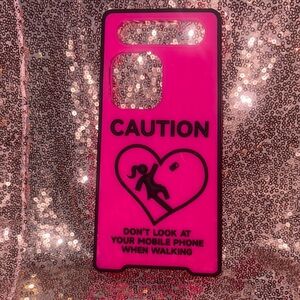 Pink Caution 12/13 Pro Max Phone Case